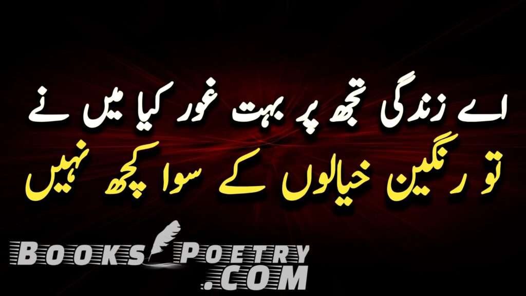Best 2 Lines Zindagi Shayari with Images | Life Quotes Urdu